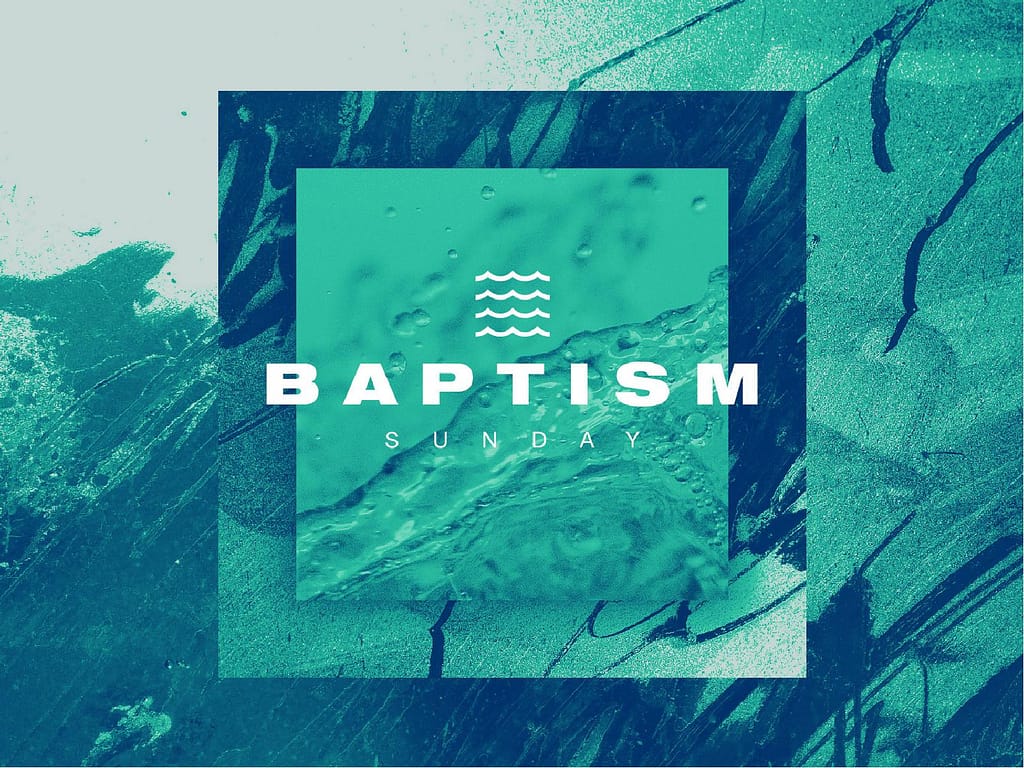 Baptism Sunday Green Church PowerPoint