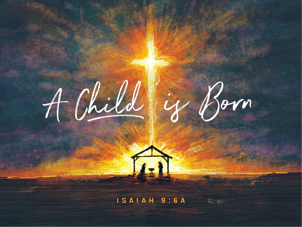A Child Is Born Christmas PowerPoint