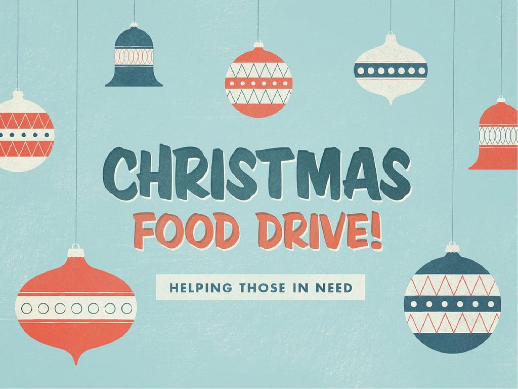 Christmas Food Drive Ministry PowerPoint