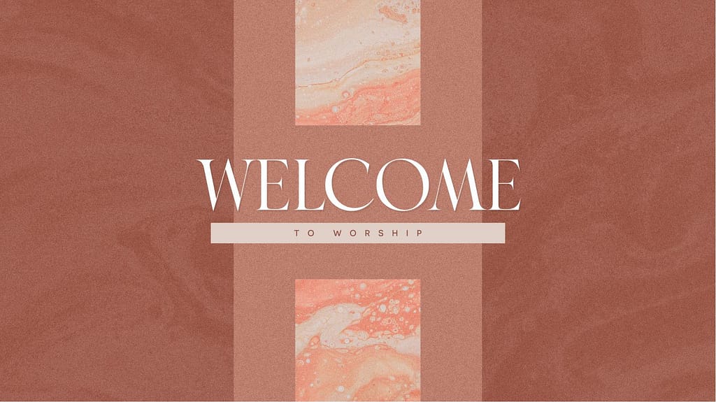 Welcome Communion Church Graphics Title