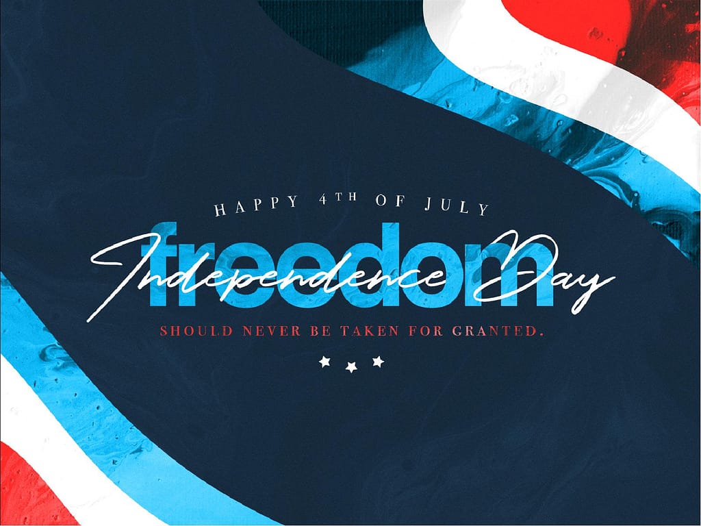 Independence Day Freedom Church Graphic