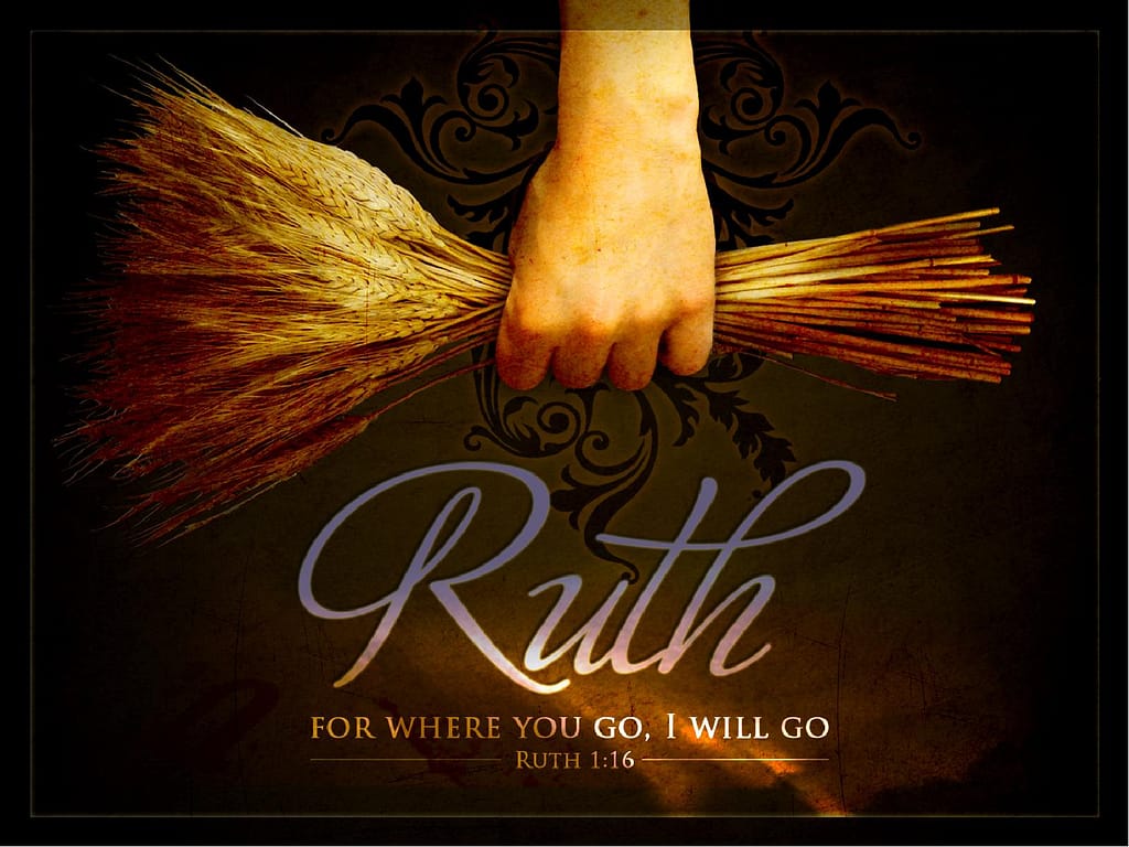 Ruth and Naomi Women Of Faith PowerPoint Template