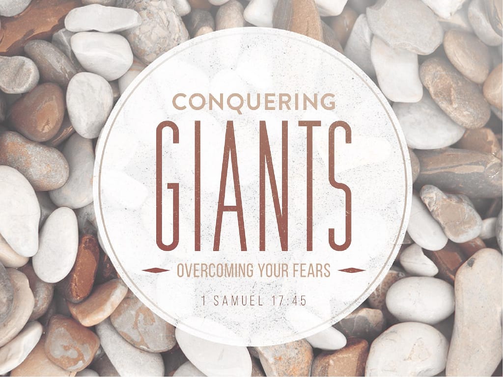 Conquering Giants Overcoming Fear Religious PowerPoint