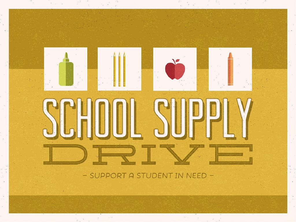 School Supply Drive Church PowerPoint