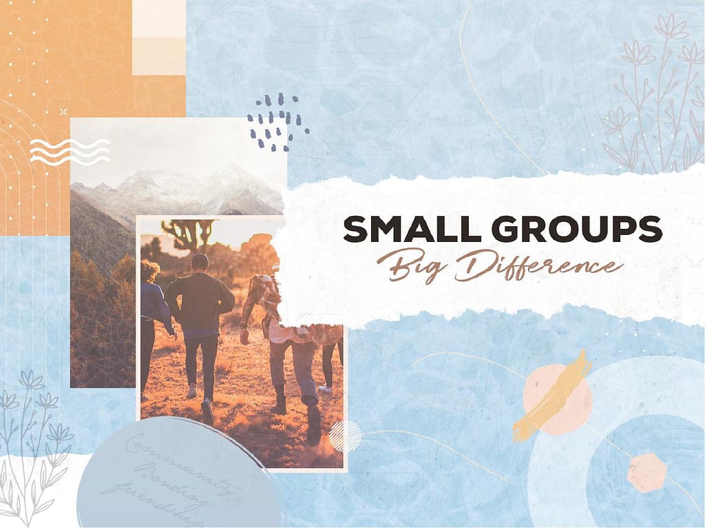 Small Groups Big Difference Church PowerPoint