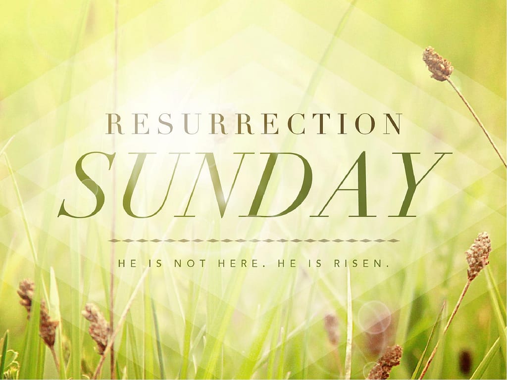 Resurrection Sunday He is Risen Easter PowerPoint Graphics