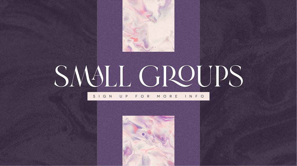 Small Groups Communion Church Graphics Title
