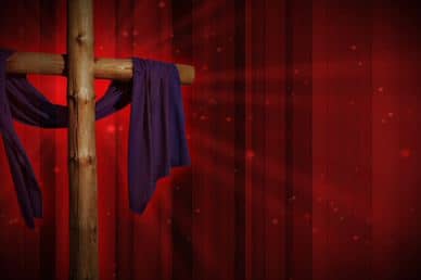 Draped Cross Worship Video Background