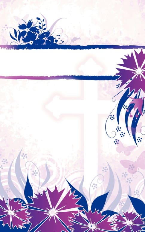 Floral Cross Bulletin