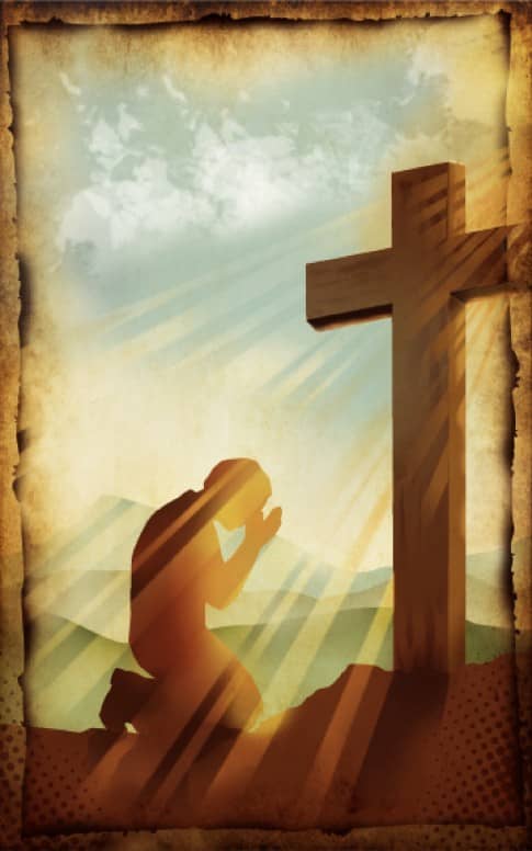 Praying At The Cross Bulletin Cover