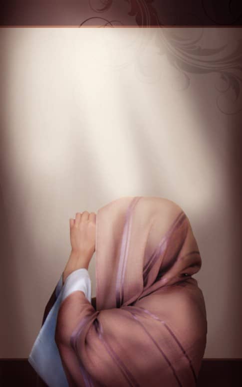 Woman Praying Bulletin Cover