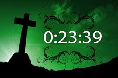 One Minute Cross Countdown Timer