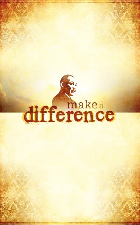 Martin Luther King Make a Difference Bulletin Cover