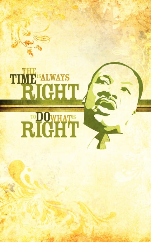Martin Luther King Do Right Bulletin Cover