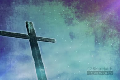 Winter Cross Worship Video Background