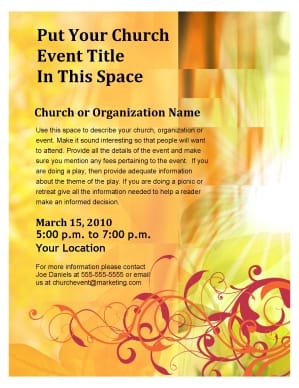 Holy Spirit Fire Flyer