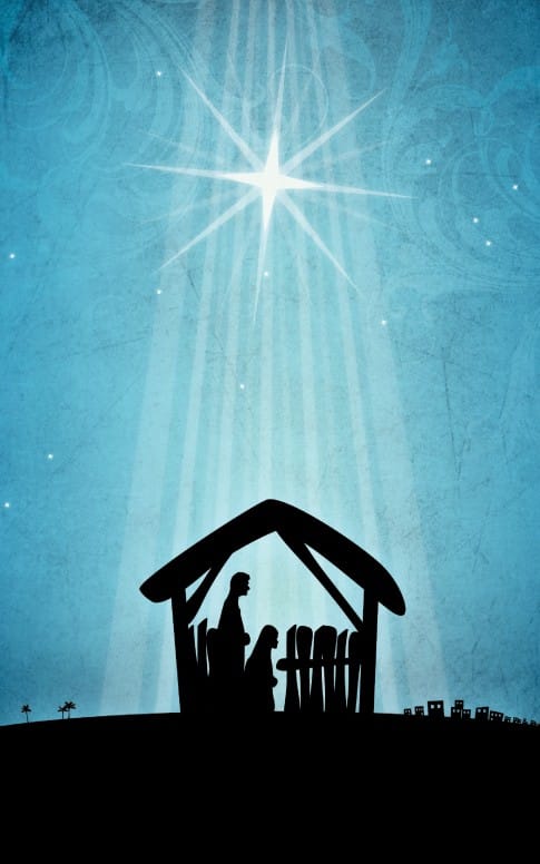 Nativity Scene Church Bulletin Cover