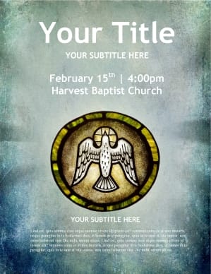 Dove Holy Spirit Church Flyer