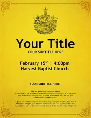 Crown Church Flyer Template
