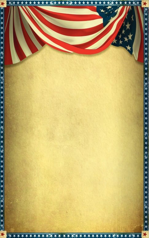 Stars and Stripes Church Bulletin Cover