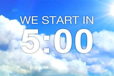Five Minute Service Countdown Video