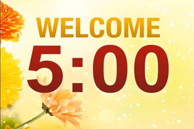 Church Welcome Countdown Timer