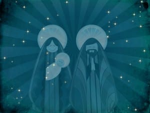 Nativity Worship Background Slides