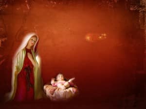 Mary Jesus Worship Background Slide