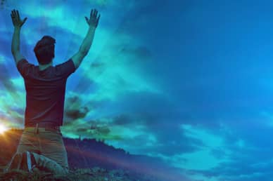 Worshipper In Nature Video Loop