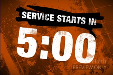 Service Starting Countdown Video