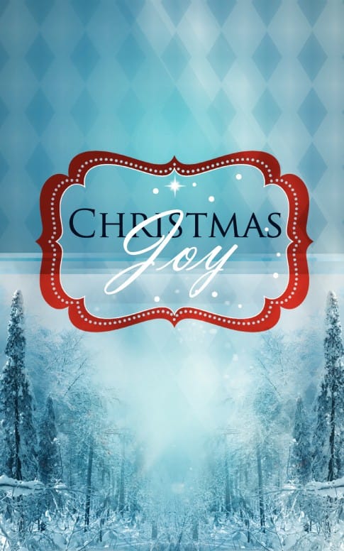 Christmas Joy Church Bulletin Template