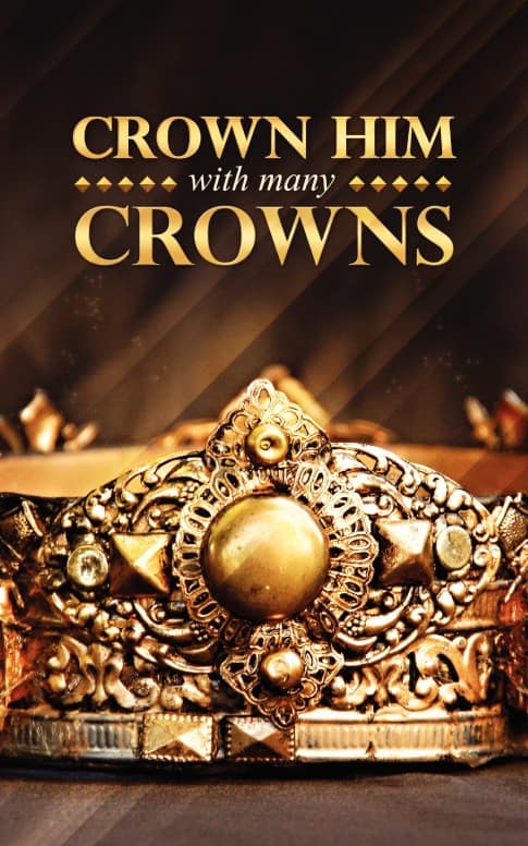 Crown Him Easter Sermon Bulletin Cover