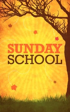 Fall Sunday School Bulletin Cover
