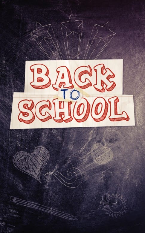 Back to School Blackboard Bulletin Cover
