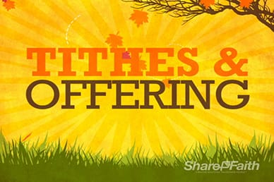 Tithes and Offerings Fall Video Motion Loop