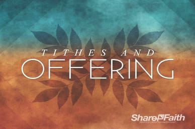 Tithes and Offerings Fall Church Video Loop