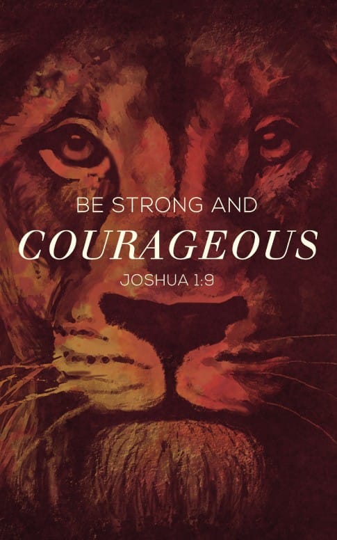 Be Strong and Courageous Ministry Bulletin Cover