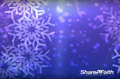 Big Christmas Snowflakes Worship Video Background