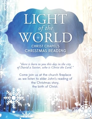 Light of the World Christmas Flyer