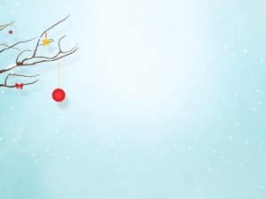 Single Red Ornament Christmas Background