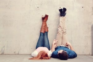 Valentines Day Couple Ministry Stock Photo Kicking Back