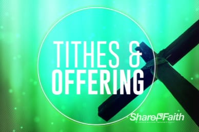 Abstract Cross Easter Tithes and Offerings Religious Video