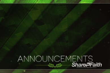 Palm Sunday Ministry Announcements Video