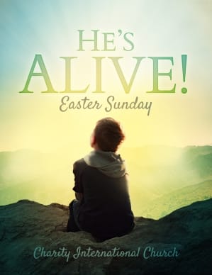 Resurrection Sunday Alive Religious Flyer