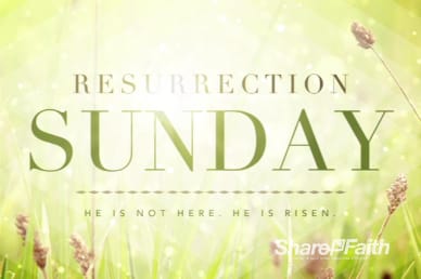 Resurrection Sunday He is Risen Church Intro Video Loop