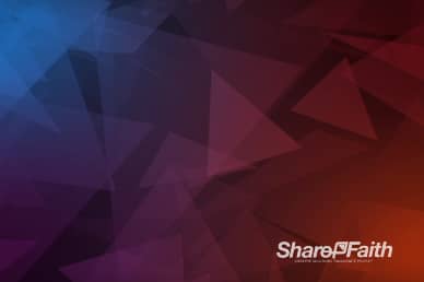 Abstract Triangles Purple Christian Motion Background Video