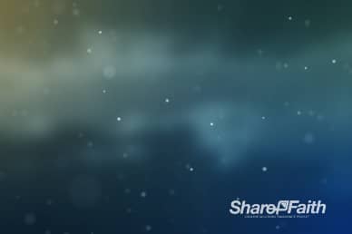 Moving Particles Blue Worship Video Loop