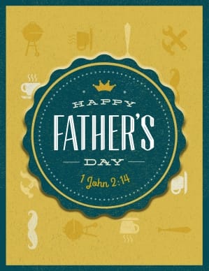 Happy Father's Day You're the Best Religious Flyer Template