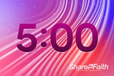 5 Minute Wavy Abstract Christian Countdown Timer