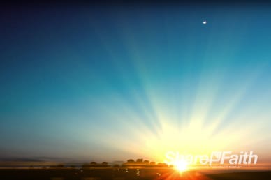 Blue Sunset Worship Video Background